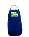 Watercolor Green Tomatoes Dark Adult Apron-Bib Apron-TooLoud-Royal Blue-One-Size-Davson Sales