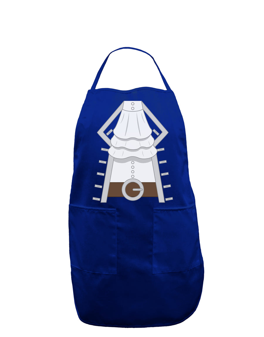 Pirate Captain Costume Silver Dark Adult Apron-Bib Apron-TooLoud-Black-One-Size-Davson Sales