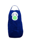 Cute Bunny with Floppy Ears - Green Dark Adult Apron by TooLoud-Bib Apron-TooLoud-Royal Blue-One-Size-Davson Sales