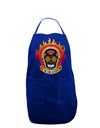 Dia de los Muertos Sacred Calavera Day of the Dead Dark Adult Apron-Bib Apron-TooLoud-Royal Blue-One-Size-Davson Sales