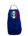 Skull Flag Mexico Dark Adult Apron-Bib Apron-TooLoud-Royal Blue-One-Size-Davson Sales