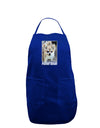 Pomeranian Step Out Dark Adult Apron by TooLoud-Bib Apron-TooLoud-Royal Blue-One-Size-Davson Sales