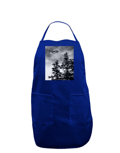 UFO Sighting - Extraterrestrial Dark Adult Apron by TooLoud-Bib Apron-TooLoud-Royal Blue-One-Size-Davson Sales