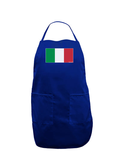 Italian Flag - Italy Dark Adult Apron by TooLoud-Bib Apron-TooLoud-Royal Blue-One-Size-Davson Sales