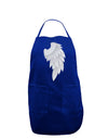 Single Right Angel Wing Design - Couples Dark Adult Apron-Bib Apron-TooLoud-Royal Blue-One-Size-Davson Sales