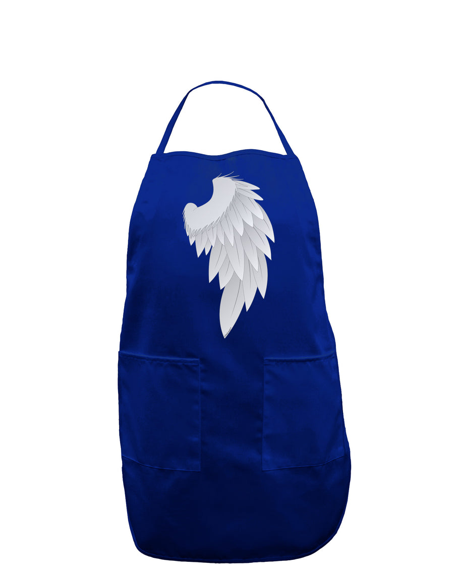 Single Right Angel Wing Design - Couples Dark Adult Apron-Bib Apron-TooLoud-Black-One-Size-Davson Sales