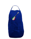 Mexican Flag Guitar Design Dark Adult Apron by TooLoud-Bib Apron-TooLoud-Royal Blue-One-Size-Davson Sales