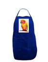 Sun Conure Parrot Watercolor Dark Adult Apron-Bib Apron-TooLoud-Royal Blue-One-Size-Davson Sales