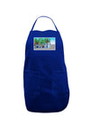 Palm Springs Watercolor Dark Adult Apron-Bib Apron-TooLoud-Royal Blue-One-Size-Davson Sales