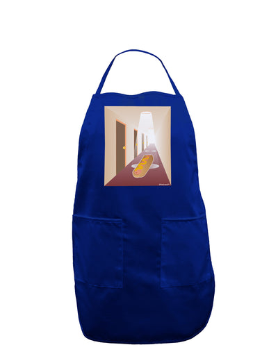 Hotdog in a Hallway Dark Adult Apron-Bib Apron-TooLoud-Royal Blue-One-Size-Davson Sales