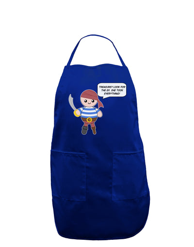 Look for the Ex - Petey the Pirate Dark Adult Apron-Bib Apron-TooLoud-Royal Blue-One-Size-Davson Sales