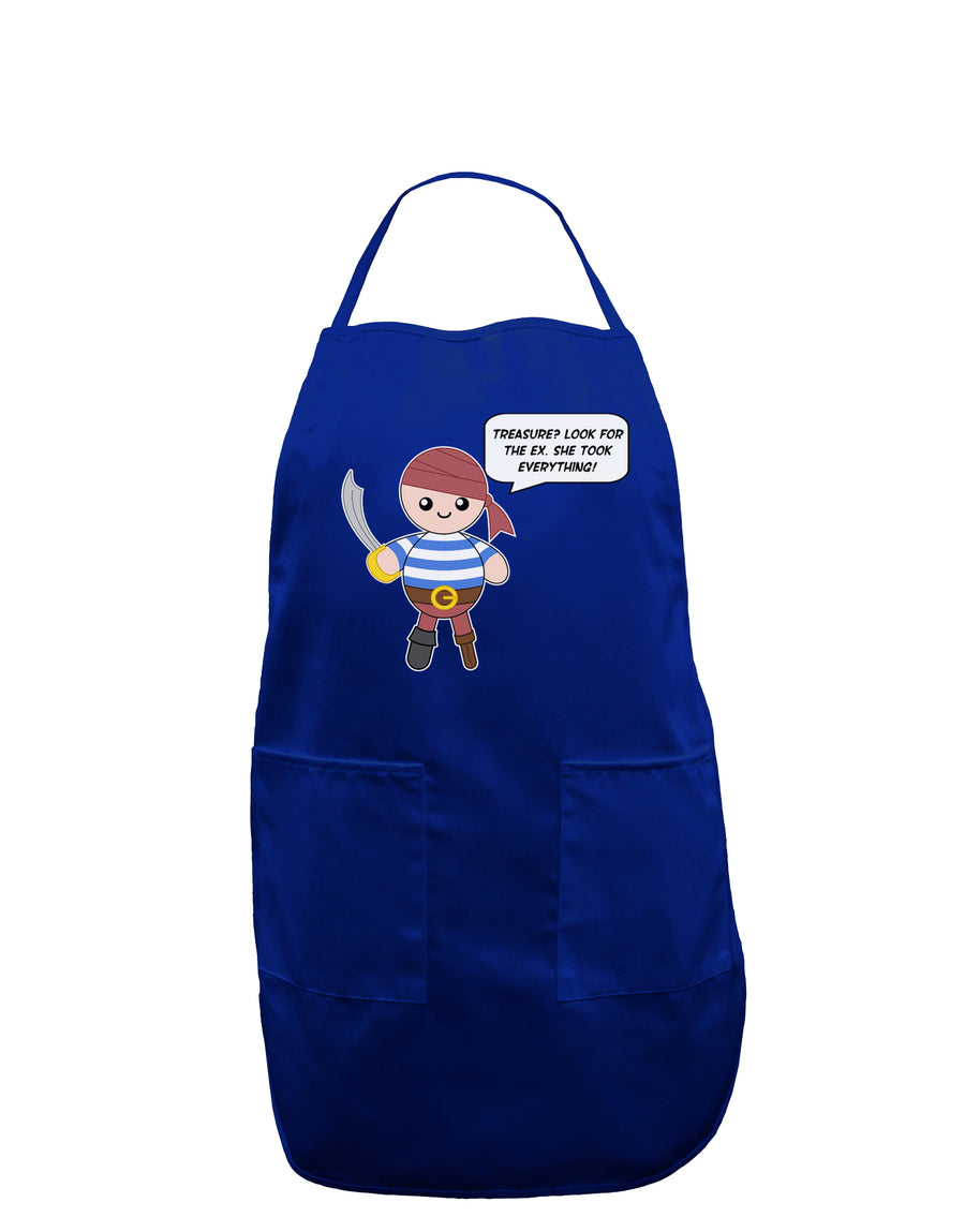 Look for the Ex - Petey the Pirate Dark Adult Apron-Bib Apron-TooLoud-Black-One-Size-Davson Sales