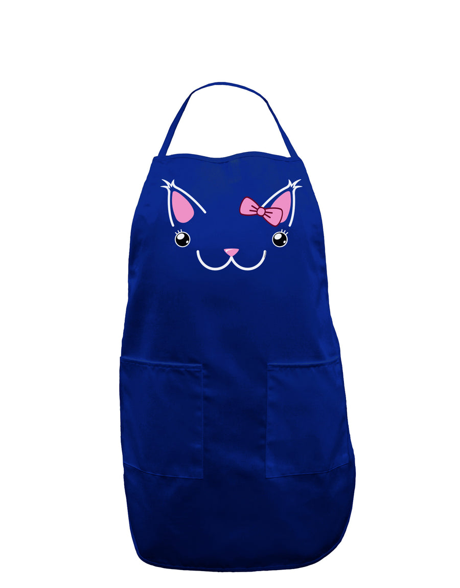 Kyu-T Ears - Kawaia the Cute Girl Critter Dark Adult Apron-Bib Apron-TooLoud-Black-One-Size-Davson Sales