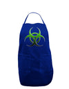 Biohazard Symbol Green Stone-Apocalypse Dark Adult Apron-Bib Apron-TooLoud-Royal Blue-One-Size-Davson Sales