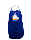 Magical Horn Rainbow Unicorn Dark Adult Apron-Bib Apron-TooLoud-Royal Blue-One-Size-Davson Sales