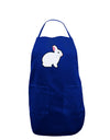Cute Bunny Rabbit Easter Dark Adult Apron-Bib Apron-TooLoud-Royal Blue-One-Size-Davson Sales