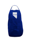 Nevada - United States Shape Dark Adult Apron by TooLoud-Bib Apron-TooLoud-Royal Blue-One-Size-Davson Sales