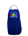 Love Always Wins with Date - Marriage Equality Dark Adult Apron-Bib Apron-TooLoud-Royal Blue-One-Size-Davson Sales