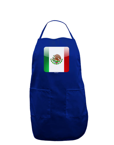 Mexican Flag App Icon Dark Adult Apron by TooLoud-Bib Apron-TooLoud-Royal Blue-One-Size-Davson Sales