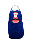 Cute Santa Matryoshka Nesting Doll - Christmas Dark Adult Apron-Bib Apron-TooLoud-Royal Blue-One-Size-Davson Sales