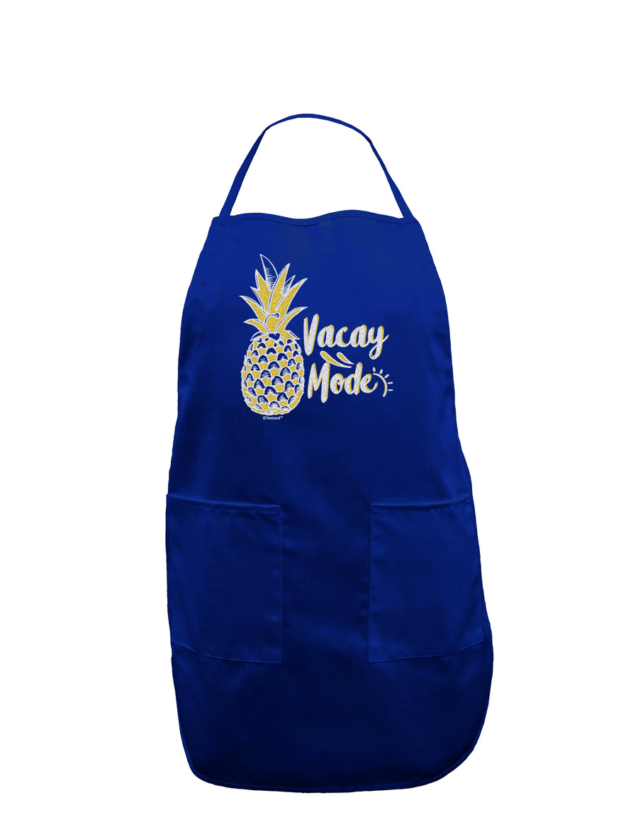 Vacay Mode Pinapple Dark Dark Adult Apron-Bib Apron-TooLoud-Black-One-Size-Davson Sales