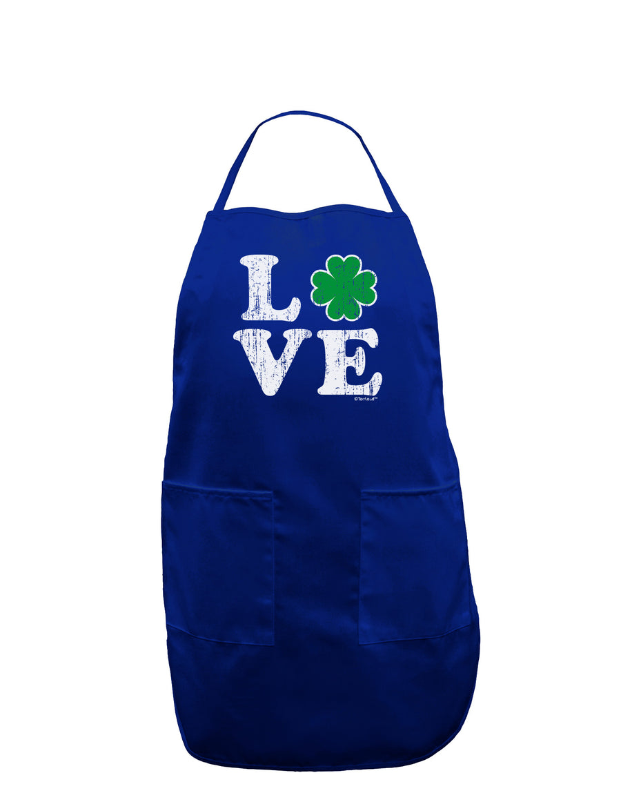 Irish Love - Distressed Dark Adult Apron by TooLoud-Bib Apron-TooLoud-Black-One-Size-Davson Sales