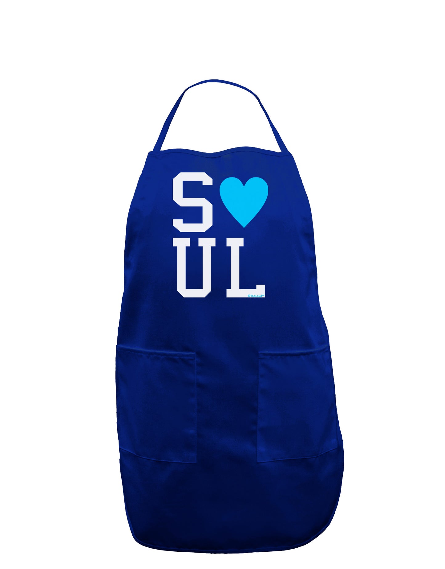 Matching Soulmate Design - Soul - Blue Dark Adult Apron by TooLoud-Bib Apron-TooLoud-Royal Blue-One-Size-Davson Sales