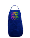 Throw Me The Beads - Mardi Gras Dark Adult Apron by TooLoud-Bib Apron-TooLoud-Royal Blue-One-Size-Davson Sales