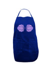 Easy Mermaid Costume Purple Shells - Halloween Dark Adult Apron-Bib Apron-TooLoud-Royal Blue-One-Size-Davson Sales