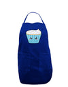 Cute Cupcake with Sprinkles Dark Adult Apron by TooLoud-Bib Apron-TooLoud-Royal Blue-One-Size-Davson Sales