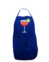 Red Margarita with Lime - Cinco de Mayo Dark Adult Apron by TooLoud-Bib Apron-TooLoud-Royal Blue-One-Size-Davson Sales