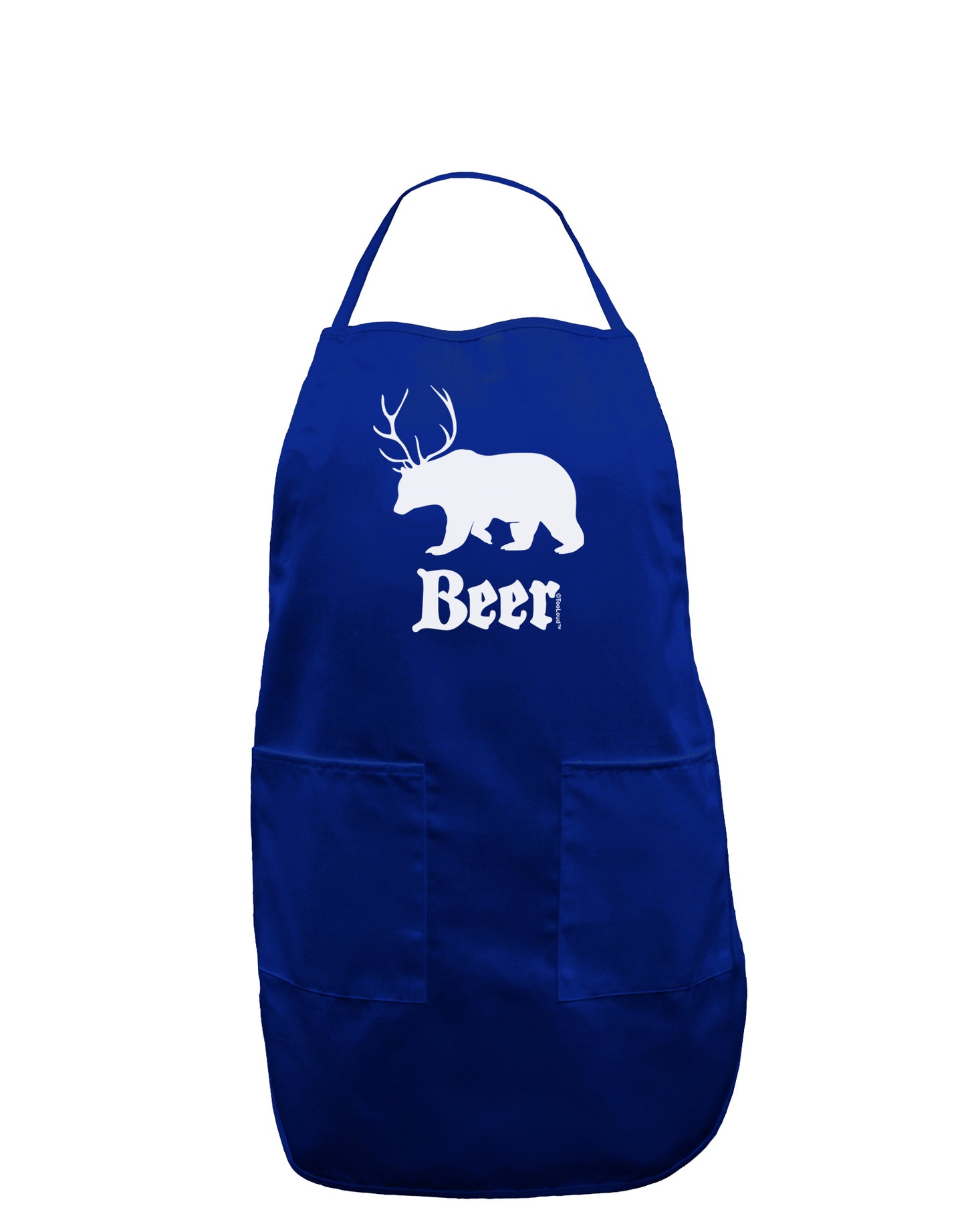 Beer Animal Dark Adult Apron-Bib Apron-TooLoud-Royal Blue-One-Size-Davson Sales
