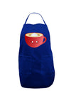 Cute Christmas Drink Eggnog Dark Adult Apron-Bib Apron-TooLoud-Royal Blue-One-Size-Davson Sales