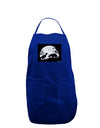 T-Rex and Triceratops Silhouettes Design Dark Adult Apron by TooLoud-Bib Apron-TooLoud-Royal Blue-One-Size-Davson Sales