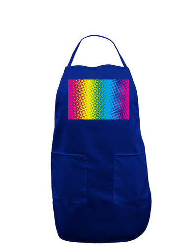 CMY Graphic Rainbow Dark Adult Apron-Bib Apron-TooLoud-Royal Blue-One-Size-Davson Sales