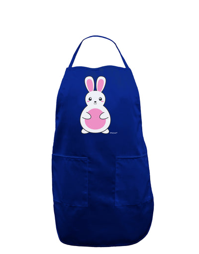 Cute Easter Bunny - Pink Dark Adult Apron by TooLoud-Bib Apron-TooLoud-Royal Blue-One-Size-Davson Sales