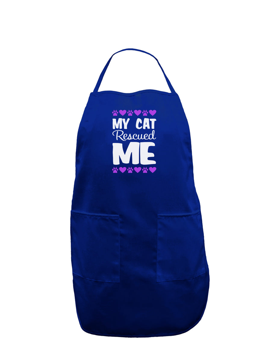 My Cat Rescued Me Dark Adult Apron-Bib Apron-TooLoud-Black-One-Size-Davson Sales