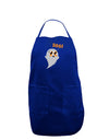 Cute Boo Ghost Dark Adult Apron-Bib Apron-TooLoud-Royal Blue-One-Size-Davson Sales