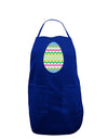 Colorful Easter Egg Dark Adult Apron-Bib Apron-TooLoud-Royal Blue-One-Size-Davson Sales
