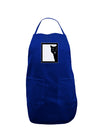 Cat Peeking Dark Adult Apron by TooLoud-Bib Apron-TooLoud-Royal Blue-One-Size-Davson Sales