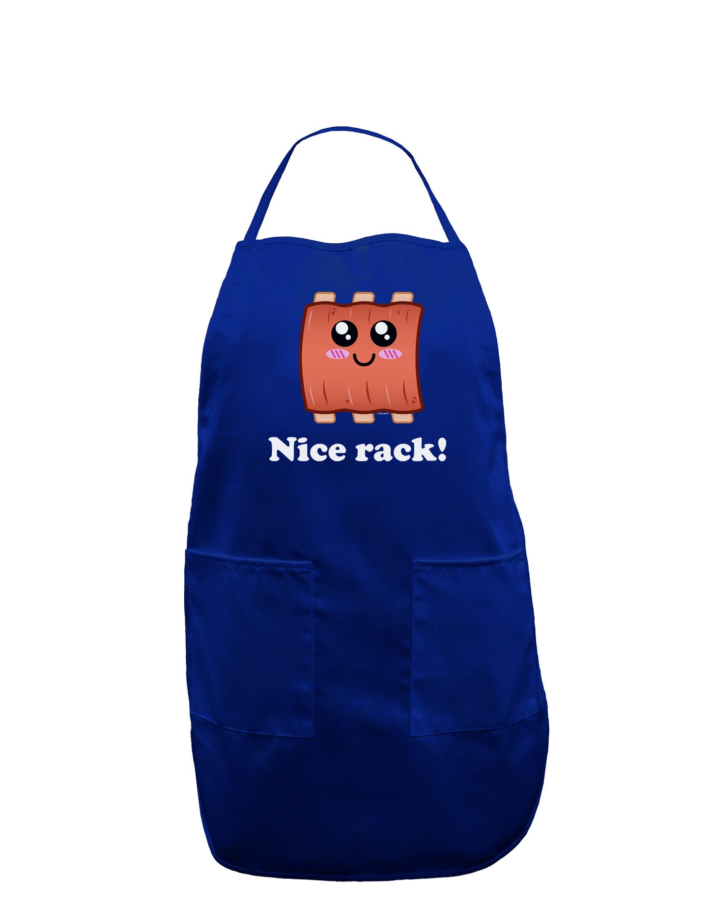 Nice Rack Dark Adult Apron-Bib Apron-TooLoud-Royal Blue-One-Size-Davson Sales