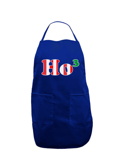 Ho Ho Ho Math Christmas Dark Adult Apron-Bib Apron-TooLoud-Royal Blue-One-Size-Davson Sales