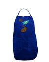 TooLoud Oh Snap Chocolate Easter Bunny Dark Adult Apron-Bib Apron-TooLoud-Royal Blue-One-Size-Davson Sales