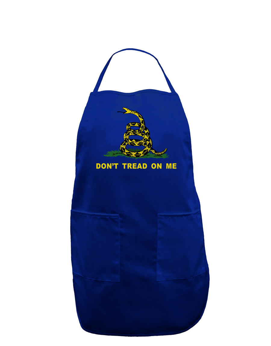 Don't Tread On Me Gadsden Flag Rattlesnake Dark Adult Apron-Bib Apron-TooLoud-Black-One-Size-Davson Sales