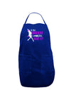 Ride It Purple Dark Adult Apron-Bib Apron-TooLoud-Royal Blue-One-Size-Davson Sales