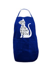 You've Cat To Be Kitten Me Right Meow Dark Adult Apron-Bib Apron-TooLoud-Royal Blue-One-Size-Davson Sales