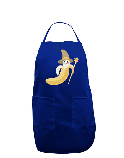 Ben Banana Wizard - Cute Fruit Halloween Dark Adult Apron-Bib Apron-TooLoud-Royal Blue-One-Size-Davson Sales