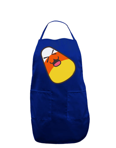 Cute Father Candy Corn Family Halloween Dark Adult Apron-Bib Apron-TooLoud-Royal Blue-One-Size-Davson Sales