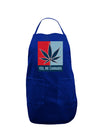 Yes We Cannabis - Marijuana Leaf Dark Adult Apron-Bib Apron-TooLoud-Royal Blue-One-Size-Davson Sales