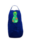 Cute Christmas Tree Matryoshka Nesting Doll Dark Adult Apron-Bib Apron-TooLoud-Royal Blue-One-Size-Davson Sales